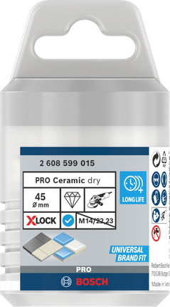 Bosch PRO Керамичка језгра за суво сечење 45×35 mm X-Lock.