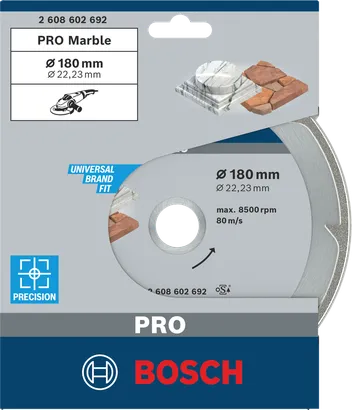 Bosch ПРО мермерни дијамантски диск 180×22,23 мм.