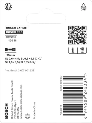 Bosch PRO SL ударни битови 25 mm 5 ком.