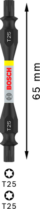 Bosch PRO двострани ударни бургија T25 65 mm.