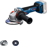 Bosch GWS 18V-11 акумулаторска угаона брусилица са ручком.