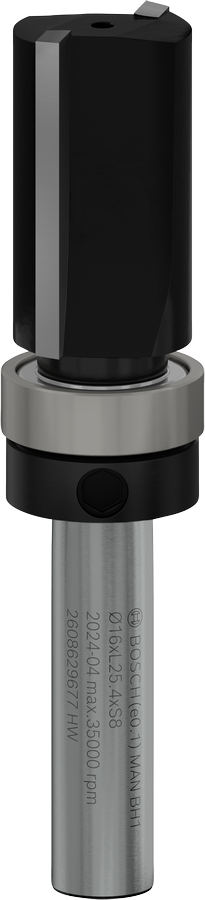 Bosch ПРО горњи лежај глодалице, у равни са украсном траком 16x25,4 мм.