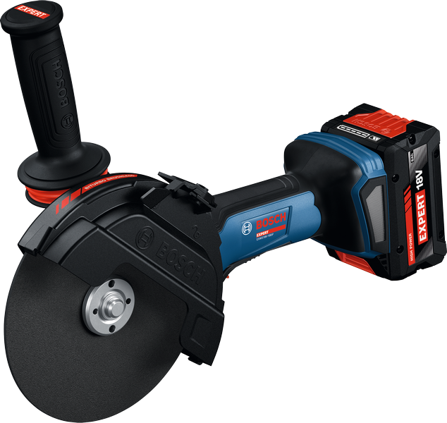 Bosch EXWS18V-180P акумулаторска угаона брусилица са 18V батеријом.
