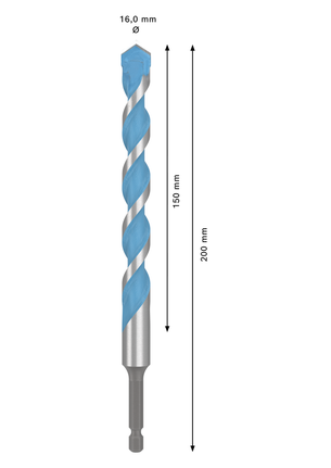 Bosch EXPERT HEX-9 вишенаменска бургија за конструкцију, пречника 16 mm.