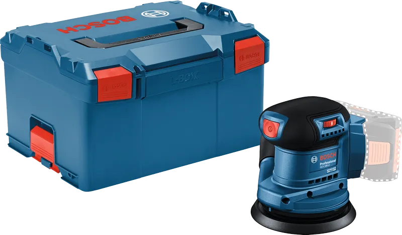 Bosch GEX 185-Li акумулаторска ексцентрична брусилица са кућиштем.