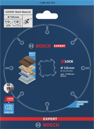 Bosch ЕКСПЕРТ вишеслојни карбидни резни диск 125×22,23 мм.