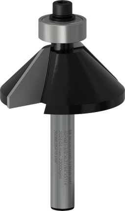 Bosch PRO глодало са закошеним сечивом, дршка од 45 степени, 1/4 инча.