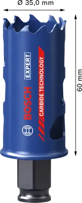 Bosch EXPERT Multi Material кружна тестера од 35 mm са карбидним зупцима.