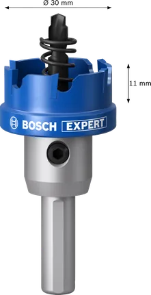 Bosch EXPERT тестера за отворе за лим пречника 30 mm.