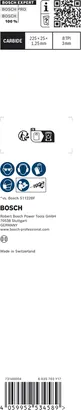 Bosch ЕКСПЕРТ лист тестере за дебели, издржљиви метал S1155CHC 225 мм.