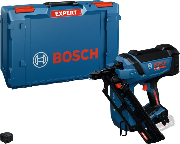 Bosch EXNH18V-90D акумулаторски ексер са кућиштем.