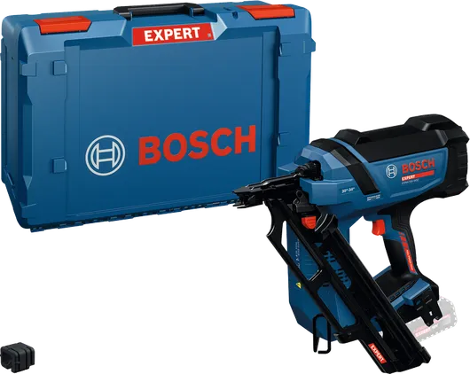 Bosch EXNH18V-90D акумулаторски ексер са кућиштем.