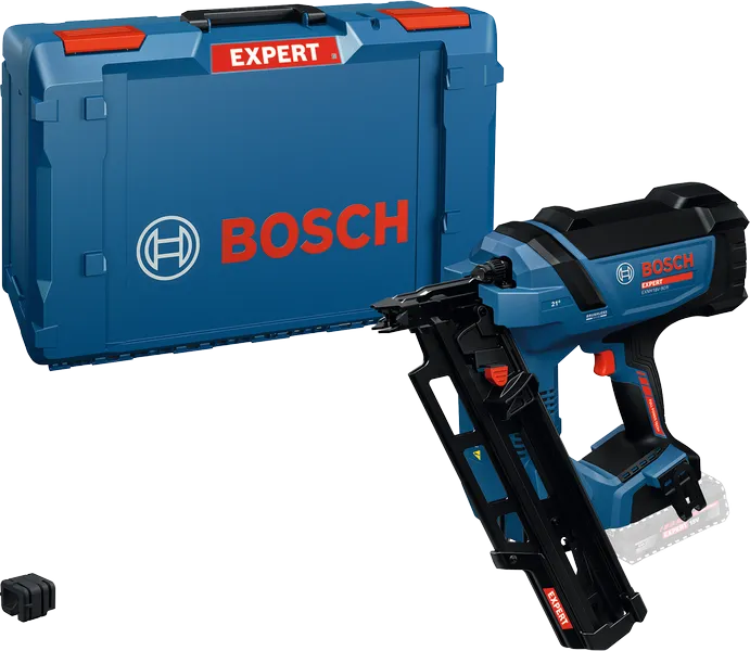 Bosch акумулаторски пиштољ за ексере са торбом за ношење.
