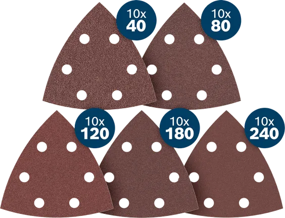 Bosch PRO F460 сет брусних листова, разних гранулација.