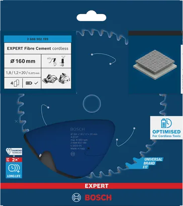 Bosch EXPERT акумулаторски лист тестере за фиберцемент 160 mm.