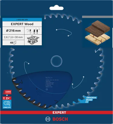 Лист тестере Bosch Expert Wood 216×30 mm T48.