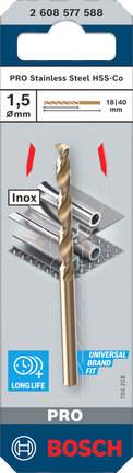 Bosch HSS-Co 1,5 мм.