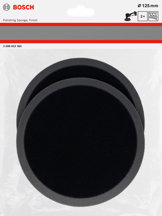 Bosch сунђер за полирање 125 мм, 2 комада.