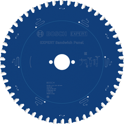 Bosch EXPERT сечиво кружне тестере за сендвич панеле, 235 mm.