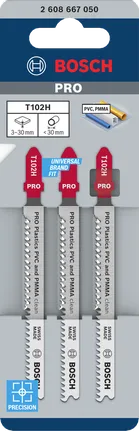 Bosch ПРО Пластикс Т102Х сечива убодне тестере за ПВЦ и ПММА.