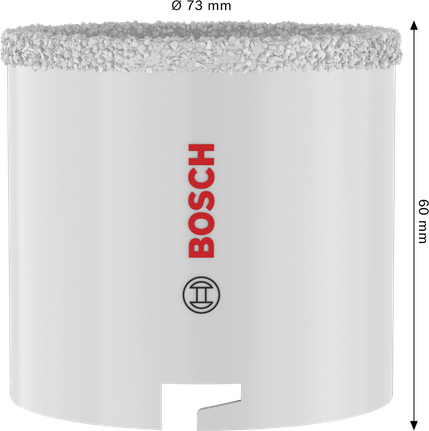 Bosch тестера за рупе за циглу и меке плочице 73 мм 60 мм.