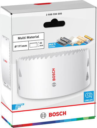 Bosch за више материјала са навојем за рупе 111x40 мм.