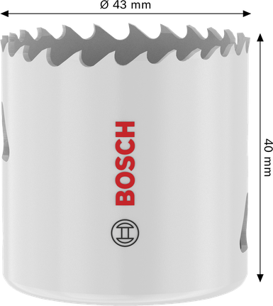 Bosch тестера за више материјала са навојем, 43 x 40 мм.