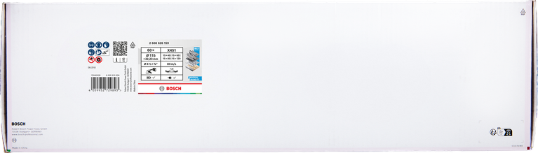 Bosch X451 сет ламелних дискова 115 мм разних гранулација 60 ком.