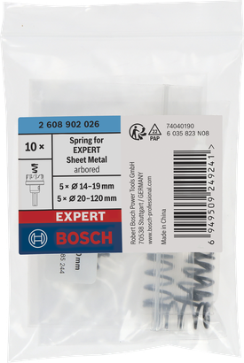 Опруге за кружне тестере за лим Bosch EXPERT, паковање од 10 комада.