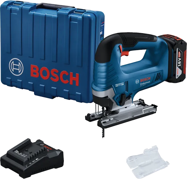 Bosch GST 185-LI акумулаторска убодна тестера са футролом и пуњачем.