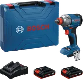 Комплет ударног одвијача Bosch GDX 18V-285 са кутијом и батеријама.