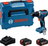 Bosch GSR 18V-65 акумулаторска бушилица са две батерије.