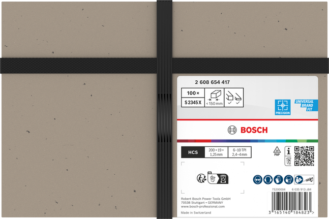 Bosch С2345X Паковање сечива за чисто дрво, 100 комада.