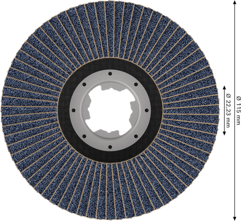 Bosch PRO X571 ламелни диск за сечење под углом 115 mm G80 X-Lock.