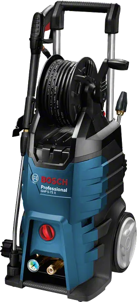 غسالة الضغط العالي Bosch GHP 5-75 X مع بكرة خرطوم.