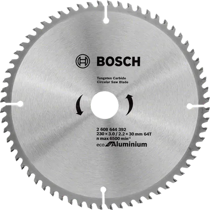 شفرة المنشار الدائرية Bosch Eco للألمنيوم 230 مم 64T.