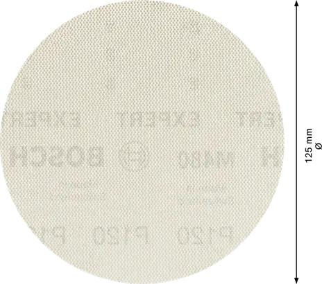 شبكة صنفرة Bosch EXPERT M480 مقاس 125 مم G120 لصنفرة مدارية.