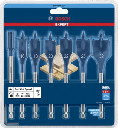 مجموعة مثقاب Bosch Expert Self Cut Speed مقاس 16–32 ملم.