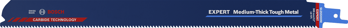 شفرة المنشار الترددي Bosch EXPERT S 1255 HHM للمعادن متوسطة السمك.