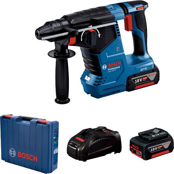 مجموعة مثقاب المطرقة اللاسلكية من Bosch .