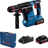 مثقاب مطرقة دوارة من Bosch GBH 187-LI مع مجموعة بطارية 18 فولت.