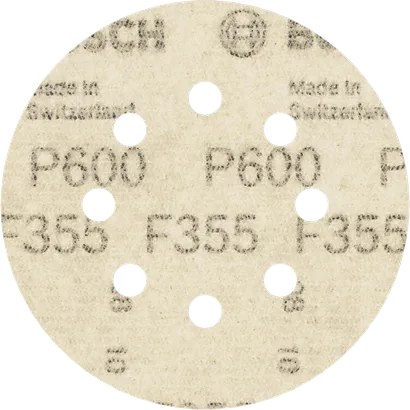 قرص الصنفرة Bosch PRO F355 مقاس 125 مم G600 8 فتحات.