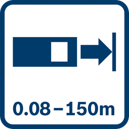  محدد المدى بالليزر Bosch MT Icon GLM 100C المدى إلى موقع الهدف 13 من 0.08 إلى 150م