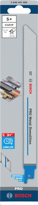 شفرات Bosch برو لهدم المعادن S1125VF مقاس 225 مم، 5 قطع.