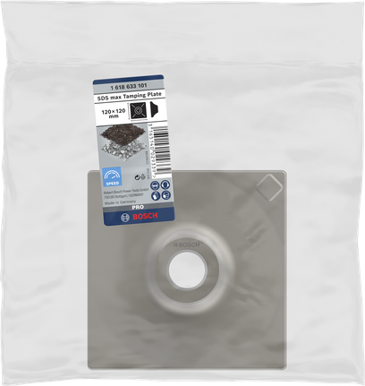 لوحة الدك Bosch SDS max 120 × 120 ملم.
