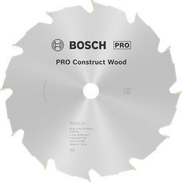 شفرة المنشار الدائرية للخشب Bosch PRO Construct مقاس 184 مم.