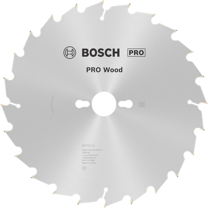 شفرة المنشار الدائرية Bosch PRO Wood مقاس 254 مم T24.