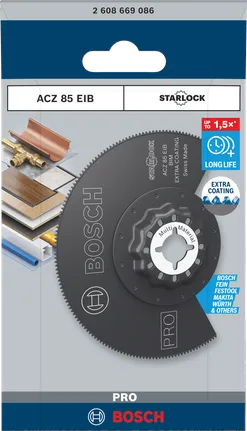 شفرة أداة متعددة الاستخدامات Bosch PRO ACZ 85 EIB مقاس 85 مم.