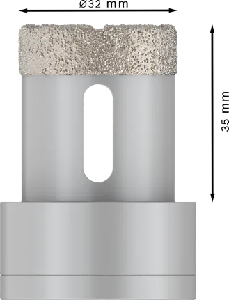 قاطع النواة الجافة السيراميكي Bosch PRO مقاس 32 × 35 مم مع قفل X.