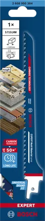 شفرة المنشار الترددي Bosch EXPERT Multi Material S715LHM للمواد الصلبة.